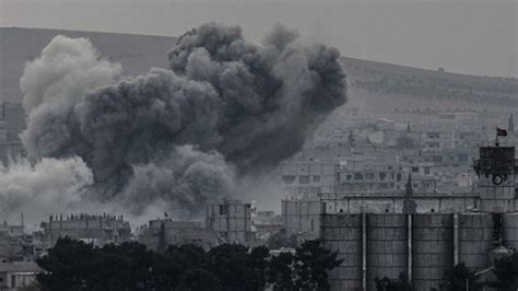 K­o­b­a­n­i­­d­e­k­i­ ­I­Ş­İ­D­ ­m­e­v­z­i­l­e­r­i­ ­b­o­m­b­a­l­a­n­d­ı­